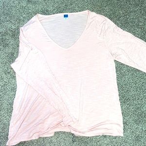 Basic pink long sleeve shirt